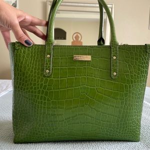 Absolutely beautiful, impeccable condition, Kate Spade Green crocodile bag.